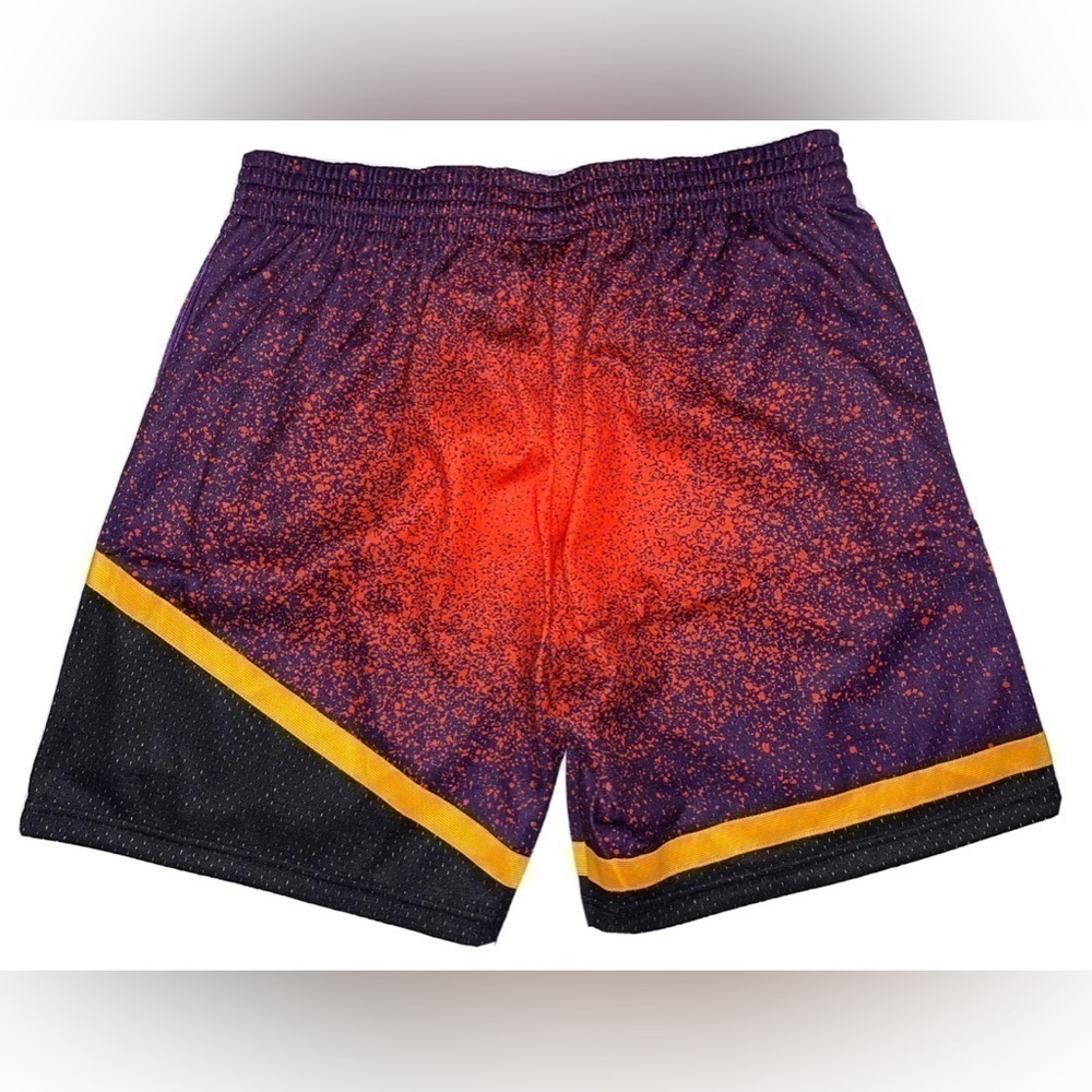 Mitchell & Ness Mens  Purple Black NBA 1996 Phoenix Suns Swingman Shorts New - Picture 2 of 9